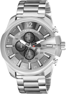 fenton FENTON-90033 Chronograph Watch For Man, Premium Stainless Steel Band, Grey Dial, 50 mm Case Analog Watch  - For Men