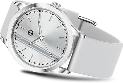 WIZARD TIMES Formal and Party Wear Watch for Unisex Men's Watch Grey Silicon Strap SilverDail Water Resistent Analog Watch  - For Men