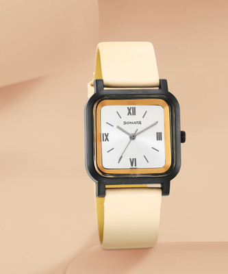 SONATA Sonata Pop Analog Watch – For Women 87037PL07W For Rs. 412 @ 50 %