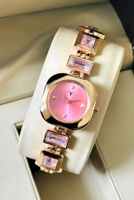 Dhyanesh Enterprise Ladies watch Suqare & stone watch for girls & women Analog Watch  - For Girls