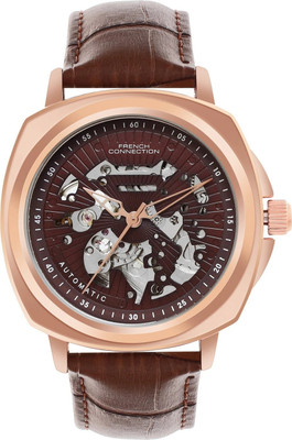 French Connection FCA03-3 Automatic Watch for Men | Brown Dial | Classic & Premium Design Analog Watch  - For Men