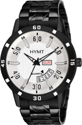 HYMT HMTY-7002 ORIGINAL BLACK PLATED DAY & DATE FUNCTIONING Analog Watch  - For Men