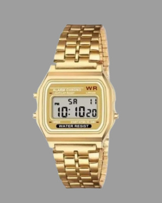 SHIVTRADRE Digital Golden Square Dial Unisex Wrist Watch for Men Women Pack of 1 Digital Watch  - For Men & Women