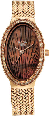 Titan Glimmers Titan Raga Glimmers Quartz Brown Shaped Dial Women's Watch / Analog Watch  - For Women