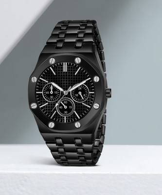Trex Latest Chrono Design Trending Slim Stylish Black Color Analog Watch  - For Men