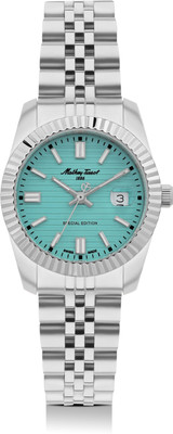 Mathey-Tissot Mathy III Swiss Made Special Edition Quartz Blue Dial Analog Watch  - For Women