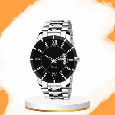 house of common New Trendy Exclusive Unique Day And Date Black Watch Analog Watch  - For Men