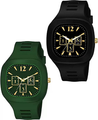 Wolcentra Square Dial Silicone Strap Gift Watch For Boys Skz-046 Analog Watch  - For Men