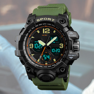 Diaggro 1327 Green Sport watch with shock and scratch resistance and multiple functionality Analog-Digital Watch  - For Men
