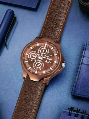 house of common 1042 Trending New Time Collection Full Brown Analog Watch  - For Men