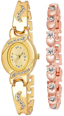 FEELKART F-N DIAMOND BRACELET SERIES COMBO PACK- Analog Watch  - For Girls