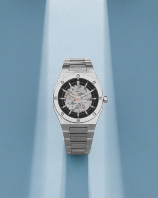 French Connection FCA02-1 Skeleton Black Round Dial Automatic Analog Watch  - For Men