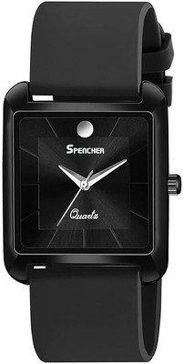 Spencher Dope Spencher Analog Black Dial Silicone Strap Analog Watch  - For Men & Women
