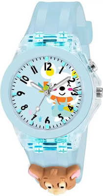 Quano 3D Cartoon Kids Analog Watch with LED Luminous 7 Multicolour Glowing Disco Light 3D Cartoon Kids Analog Watch with LED Luminous 7 Multicolour Glowing Disco Light Analog Watch  - For Boys & Girls