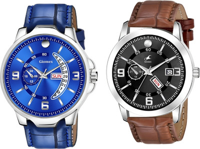 Giomex Solid Design Combo Analog Watches Analog Watch  - For Men