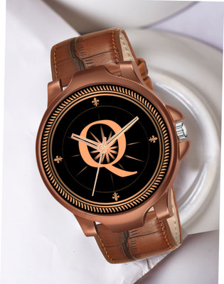 Red Robin ALPHA-Q-3K-DBRW-1 Alpha Heritage Collection P Brown Strap Watch for Man & Boys Analog Watch  - For Men