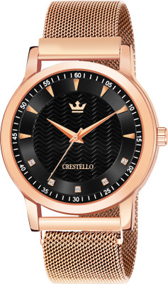 CRESTELLO CR-RG029-BLK-CH Analog Watch  - For Men