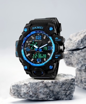 SKMEI Blue Ring Analog Digital Sport Watch Analog-Digital Watch  - For Men