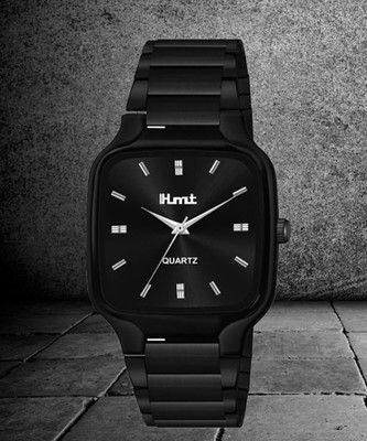 ihmt NEW 2-IHMT-8405 Original Black Plated HMTS Black Stainless Steel Chain Men/Boys Wrist Self Size Analog Watch  - For Men