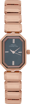 French Connection Black Sunray Dial | Analog Watch For Women's | FCU10RGM Analog Watch  - For Women