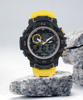 SONATA 77104PP02 SF Analog-Digital Watch  - For Men