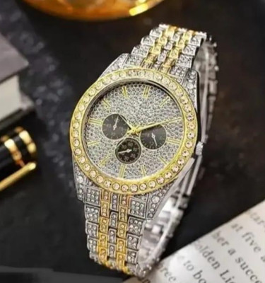 kriss collection Ik sg Studded Analog Watch  - For Men