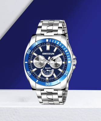 SWI55UN SW-BL9072 BL9072 Wrist Watch & Hands Brand & Branded Steel Chain Watch For Men Analog Watch  - For Men