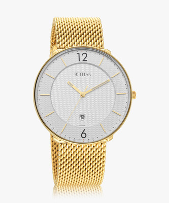 Titan 1849YM01 Neo Black & Gold Analog Watch  - For Men