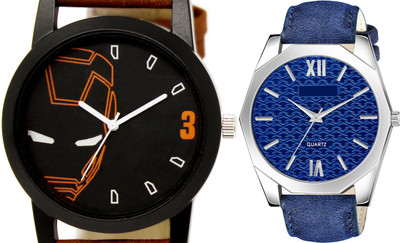 TVILLA Blue 3d embossed Dial MZ-LR86 Analog Watch  - For Men