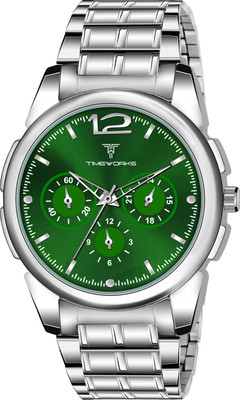 TIMEWORKS 400SSM16 TIMEWORKS 400SSM16 Designer Green Dial Round Shape Premium Analog Watch  - For Men