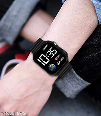 DSS COLLECTION Trendy Combo of 2 Black Colour Designer Strap Digital Watch for Unisex Digital Watch  - For Boys & Girls
