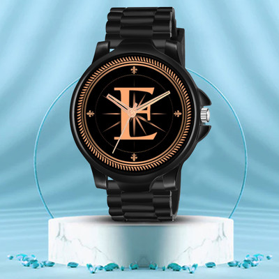 FEMEO ALPHA-E-3K-BK-BLK-CDBLK-1 Alpha Heritage Collection E Black Strap Watch for Man & Boys Analog Watch  - For Men