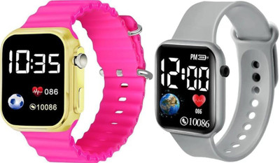 Fash Digital Waterproof LED Display Kids Watch for Boys & Girls Unisex Sport Digital Watch For Men - Women & Children Digital Watch  - For Boys & Girls