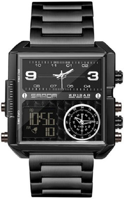 OVERFLY SANDA Dual Time Analog Chronograph Luxury Analog-Digital Watch  - For Men
