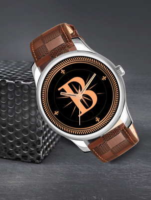 Prathshya ALPHA-B-NEWAVO-SIL-BRW-CHL-1 Alpha Heritage Collection A Brown Strap Watch for Man & Boys Analog Watch  - For Men