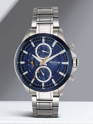Titan NP90104KM01 Octane Blue Dial Quartz Multifunction Stainless Steel Strap Analog Watch  - For Men