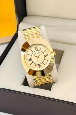 Lucifer DRM14 - GOLD Classic Business Fashion Waterproof Analog Mens Watches Professional Edge adjustable chain strep stylish design Analog Watch  - For Men