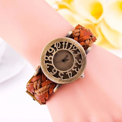 Eleganzza Hollow Hollow Big Case Analog Watch  - For Women