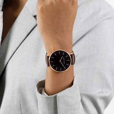 Joker & Witch Hope Black Dial Brown Strap Watch Analog Watch  - For Women