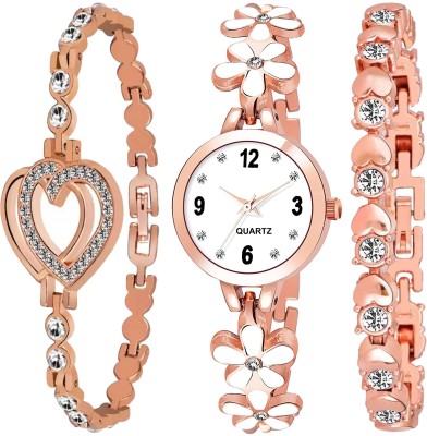 Razyloo a2727 Razyloo Exclusive 2 Diamond Bracelet Giftable Best Return Gift Expensive Analog Watch  - For Girls