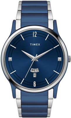 TIMEX TW000R466 Blue Round Dial Quartz Analog Watch  - For Men