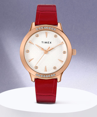 TIMEX White Dial Analog Watch  - For Women