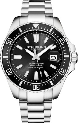 STUHRLING 3950A.1 Men's Quartz Aquadiver Collection watch Aquadiver Analog Watch  - For Men