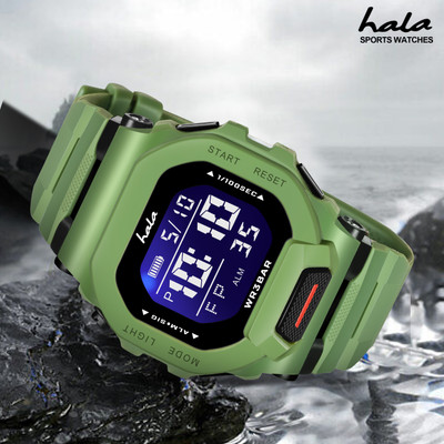 HALA HL-1035 Multi Function Working Premium Quality LED Luminous Light For Mens & Boys Digital Watch  - For Men