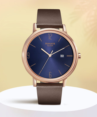 SONATA NP7131WL03 Sleek 3 Analog Watch  - For Men