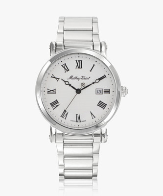 Mathey-Tissot HB611251MABR Swiss Made Quartz White Dial Analog Watch  - For Men
