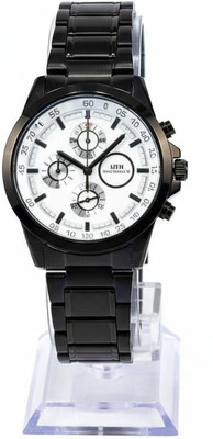 InnoNest Global Premium Black Analog Wrist Watch Rounded Analog Watch - For Men's & boys Analog Watch  - For Boys