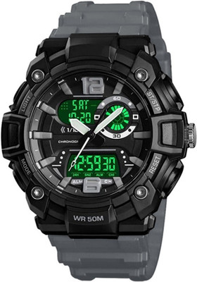 BARASTI 9099_DUAL TIME LUMINOUS Display Calender Authentic Branded Wrist Analog-Digital Watch  - For Men