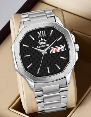 LIMESTONE OTUS Limited Day and Date Functioning Series Square Dial Boys Watch with Quartz Mevhanism Analog Watch  - For Men