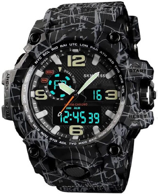 Felizer Sk1155 Men Sport Military Series 1155 Analogue Digital Waterproof Chrono Analog-Digital Watch  - For Men
